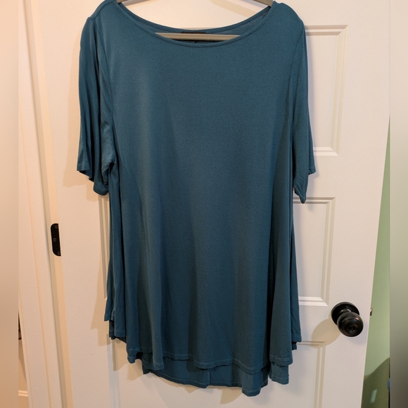 Lane Bryant Tops - Lane Bryant Teal Swing Tunic Top
